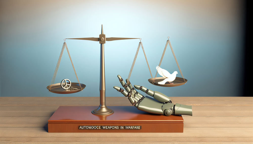 Legal and Ethical Issues of Autonomous Weapons in Warfare Legal and Ethical Issues of Autonomous Weapons in Warfare