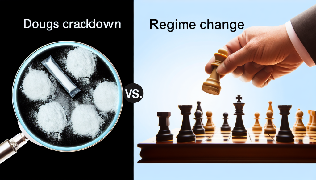 Drug Crackdown vs. Regime Change: What’s at Stake? Drug Crackdown vs. Regime Change: What’s at Stake?