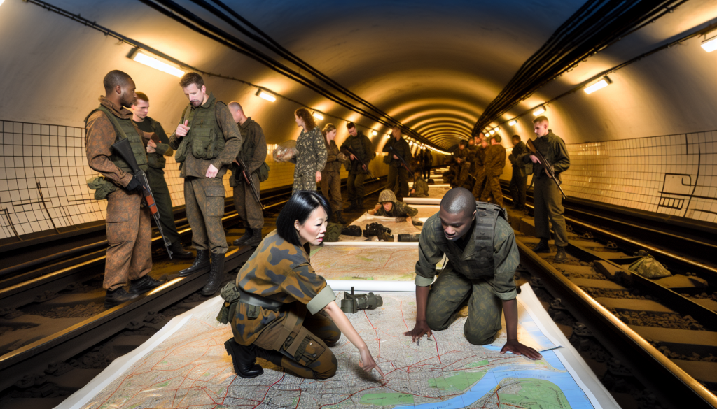 Soldiers Train in Berlin’s Subway Tunnels for City Defense