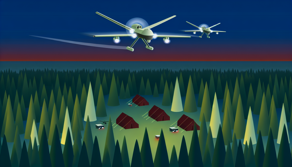 Ukrainian Border Guards Target Russian Shelters with Drones