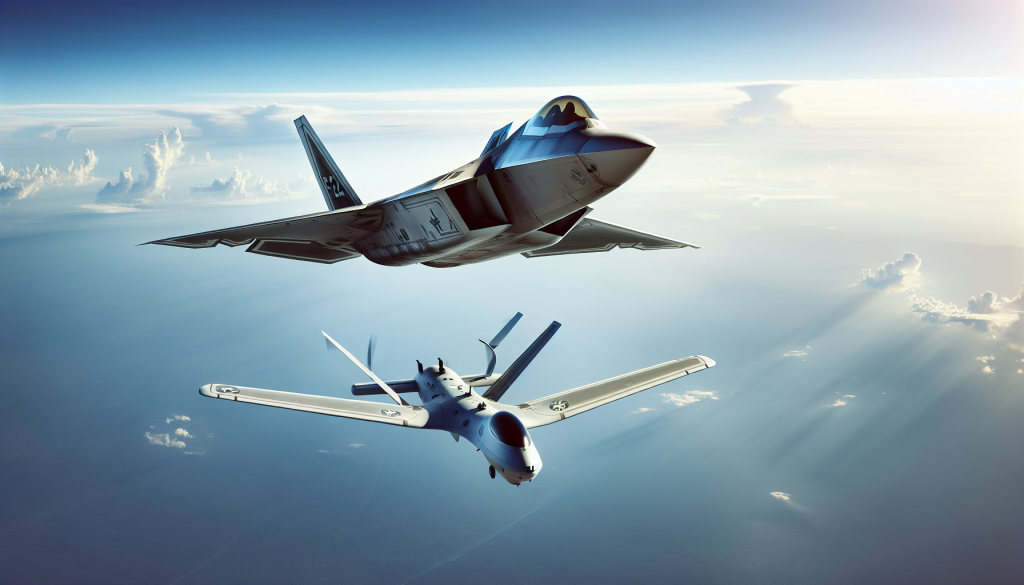 F-22 Flies with Loyal Wingman Drone in Mock Combat