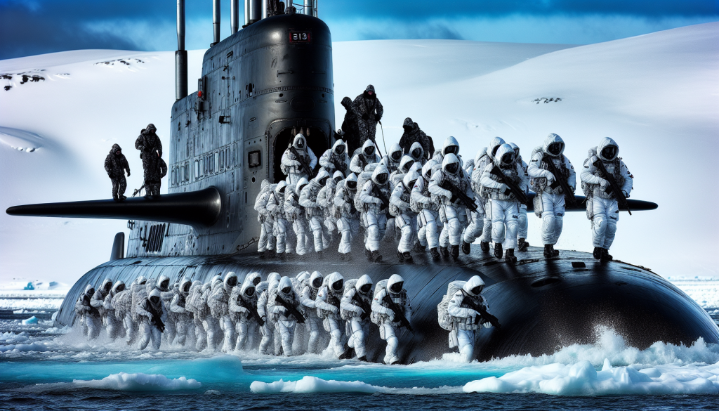 British Commandos Conduct Arctic Insertion from Submarine in NATO Drill